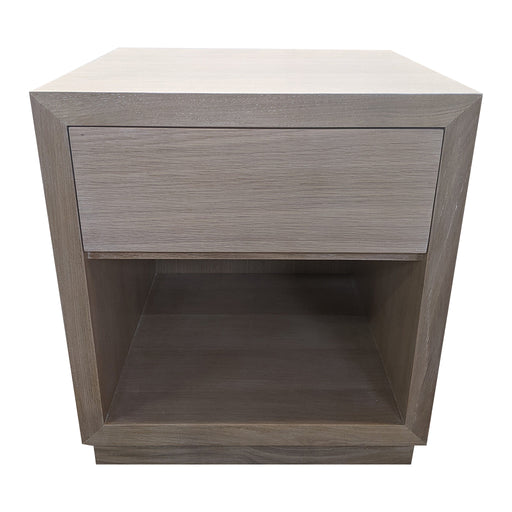 Elza End Table with Drawer - Platform Base<br><small>Finish: Cerused Oak</small><br><small>by @orestudios</small>