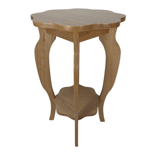 Scallop Side Table<br><small>Finish: Natural Oak</small><br><small>by @keelerandco</small>