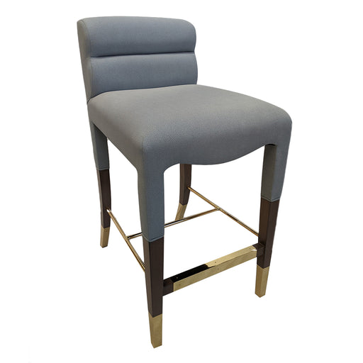 Gardner Counter Stool<br><small>Finish: Distressed Gray</small><br><small>Fabric: COM</small><br><small>by @ivylaneliving </small>