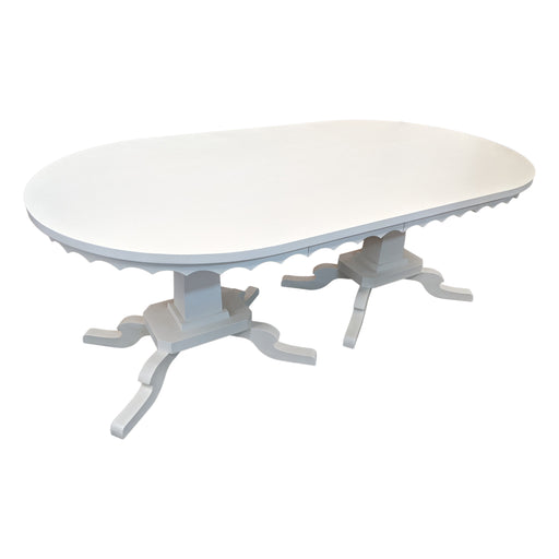 Murdock Table - Custom Size<br><small>Finish: Simply White</small><br><small>by @mallyskokdesign</small>