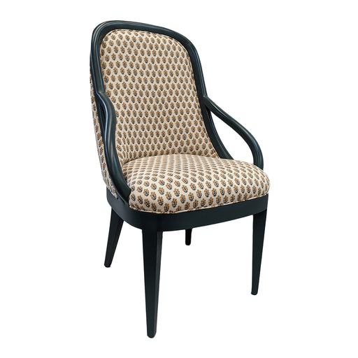 Frenchie Arm Chair<br><small>Finish: Bunglehouse Blue</small><br><small>Fabric: COM</small><br><small>by James Michael Howard</small>