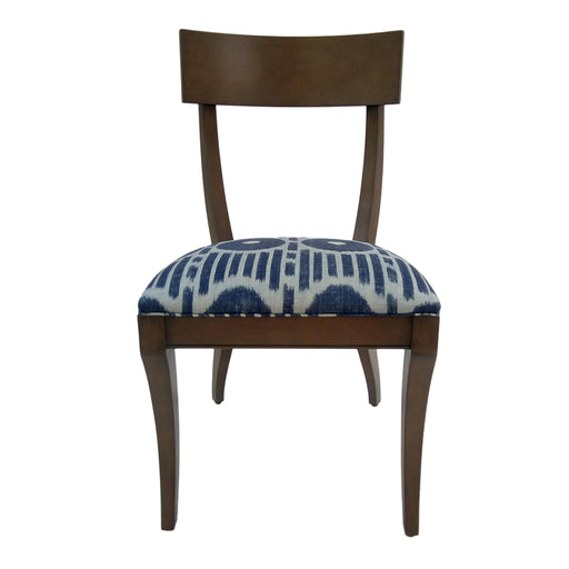 Grace Klismos Side Chair<br><small>Finish: Distressed Gray<br>Fabric: COM<br>by @peartreepointinteriors</small>