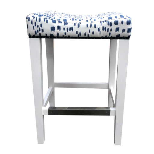 Cocktail Stool<br><small>Finish: Incredible White<br>Fabric: COM<br>by @elzabdesign</small>