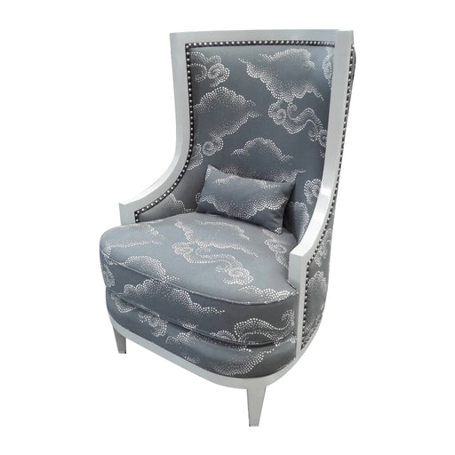 Royale Wing Chair<br><small>Finish: Mindful Gray<br>Fabric: COM<br>by @elzabdesign</small>