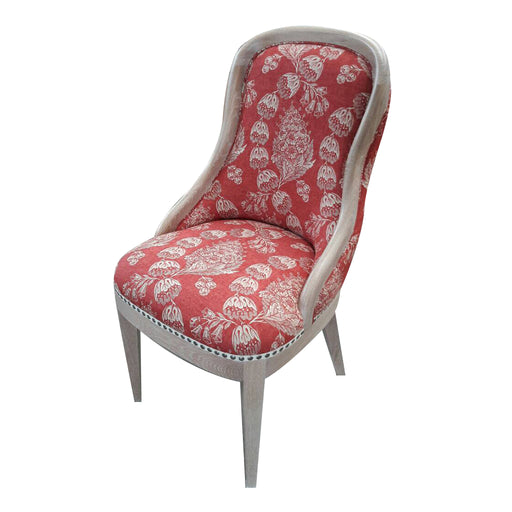 Frenchie Side Chair<br><small>Finish: Cerused Oak<br>Fabric: COM<br>by @elzabdesign</small>
