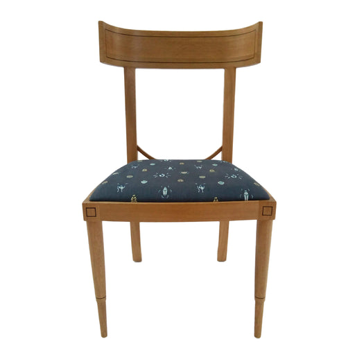 Aegean Klismos Chair<br><small>Finish: Natural Oak<br>Fabric: COM<br>by @keelerandco</small>