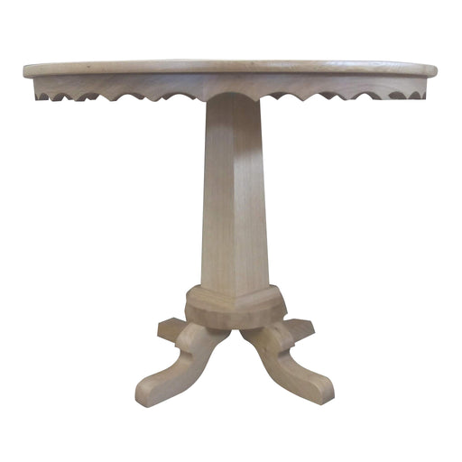 Murdock Table<br><small>Size: Custom Round<br>Finish: Natural Oak<br>by @younghuh</small>
