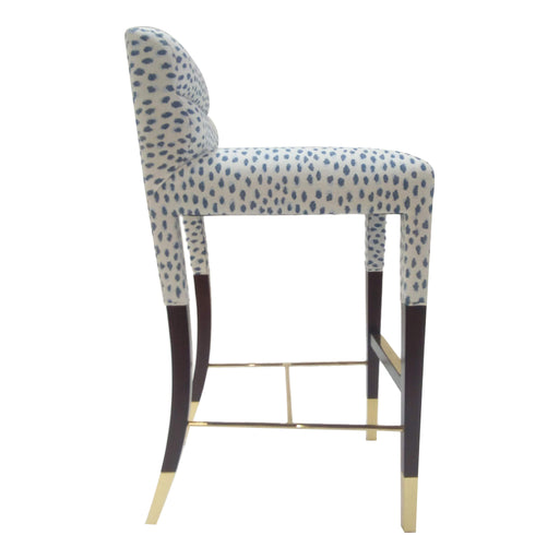 Gardner Bar Stool<br><small>Finish: Cacao<br>Fabric: COM<br>by Laura Lee Clark</small>