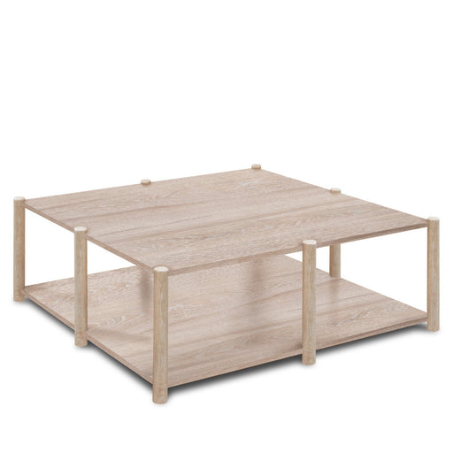 Loma Coffee Table - 48W x 48D - Quick Ship - Cerused Oak