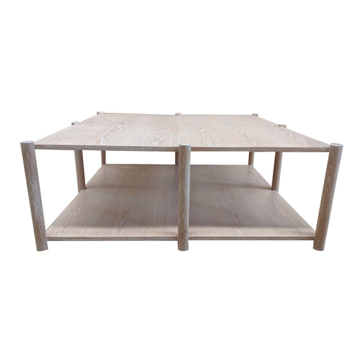 Loma Coffee Table - 48W x 48D<br><small>Finish: Cerused Oak</small><br><small>by @jtwdesignllc</small>