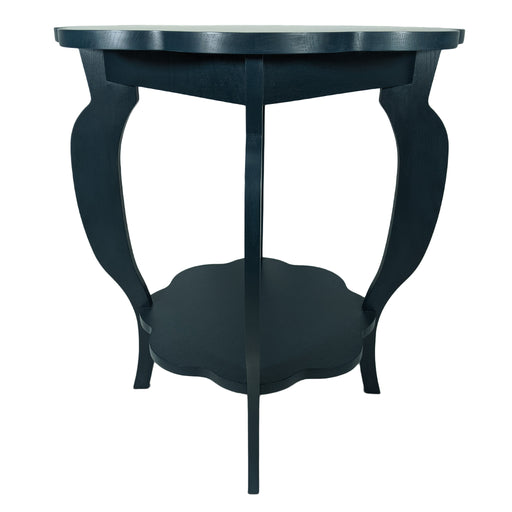 Scallop Side Table<br><small>Finish: Vermeer Blue</small><br><small>by @@ceciliainteriors</small>