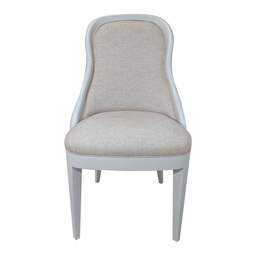 Frenchie Side Chair<br><small>Finish: Incredible White</small><br><small>Fabric: COM</small><br><small>by @studio_shoshin</small>