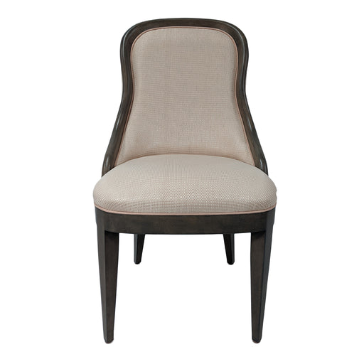Frenchie Side Chair<br><small>Finish: Distressed Gray</small><br><small>Fabric: COM</small><br><small>by @ivylaneliving </small>
