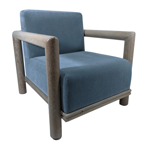 La Jolla Lounge Chair<br><small>Finish: Cerused Oak</small><br><small>Fabric: COM</small><br><small>by @lawsonfenning</small>