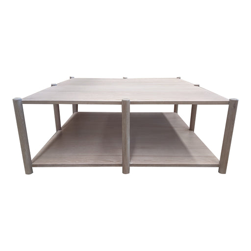 Loma Coffee Table - 48W x 48D<br><small>Finish: Cerused Oak</small><br><small>by @dowelfurniture</small>