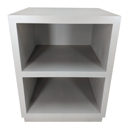 Elza End Table with Drawer - Platform Base - Custom Size<br><small>Finish: Incredible White</small><br><small>by </small>