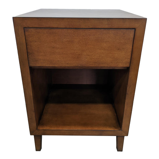 Elza End Table with Drawer - Leg Base - Custom Size<br><small>Finish: Vienna Walnut</small><br><small>by @elzabdesign</small>