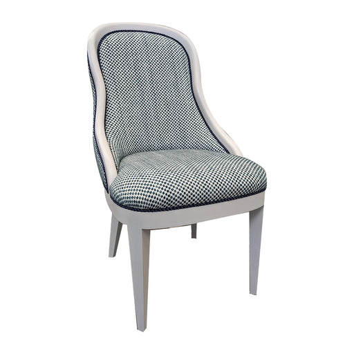 Frenchie Side Chair<br><small>Finish: Incredible White</small><br><small>Fabric: COM</small><br><small>by @ceciliainteriors</small>