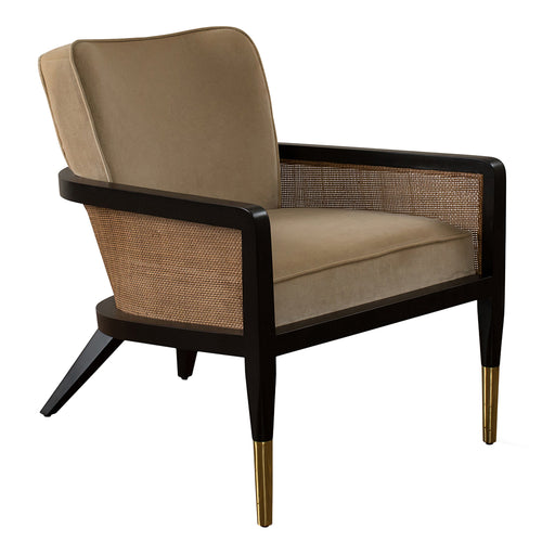 Grant Lounge Chair<br><small>Finish: Noir<br>Fabric: VERSAILLES - E24425<br>by @verdigreenhome</small>