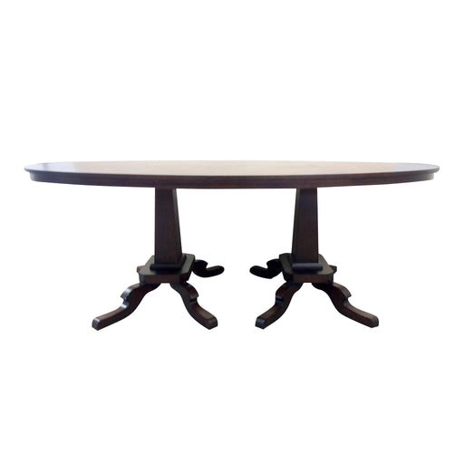 Murdock Table<br><small>Size: Custom Oval<br>Finish: Mink<br>by @mallyskokdesign</small>