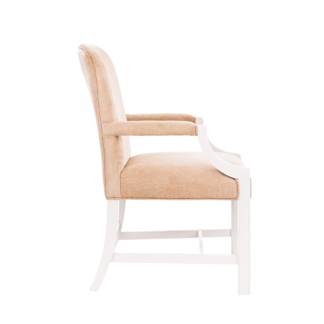 Ellen Upholstered Arm Chair - COM - Dowel Furniture