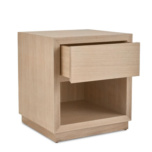 Elza End Table with Drawer - Platform Base - Custom Size - Dowel Furniture