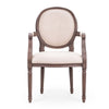 Regine Louis XVI Arm Chair - COM - Dowel Furniture