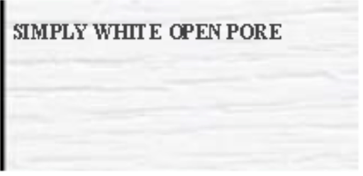 Simply White Open Pore - Dowel Furniture